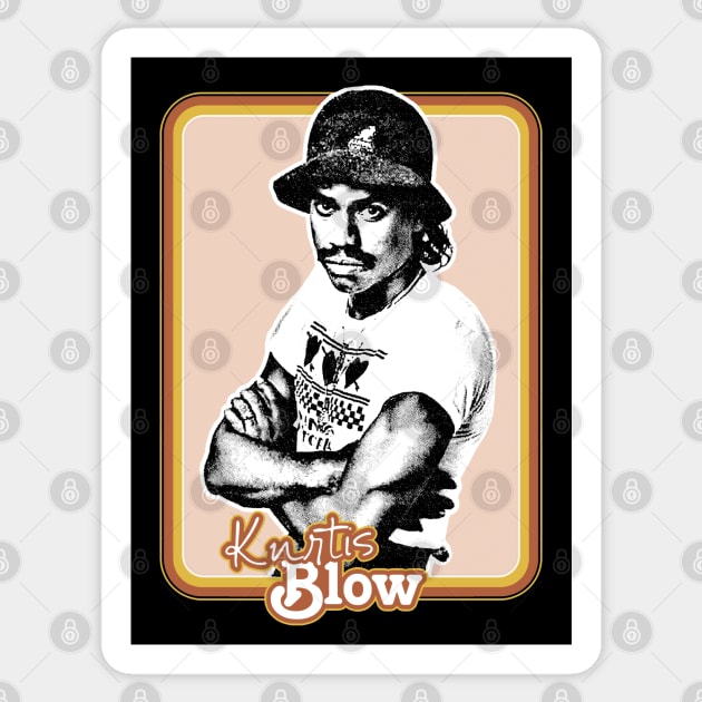 Kurtis Blow //// Retro Fan Design Sticker by DankFutura